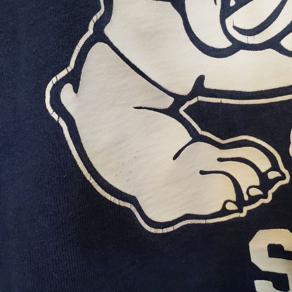 Vintage Fresno State Tshirt Navy White Logo Bulldog Cotton Exchange Large - Picture 4 of 9